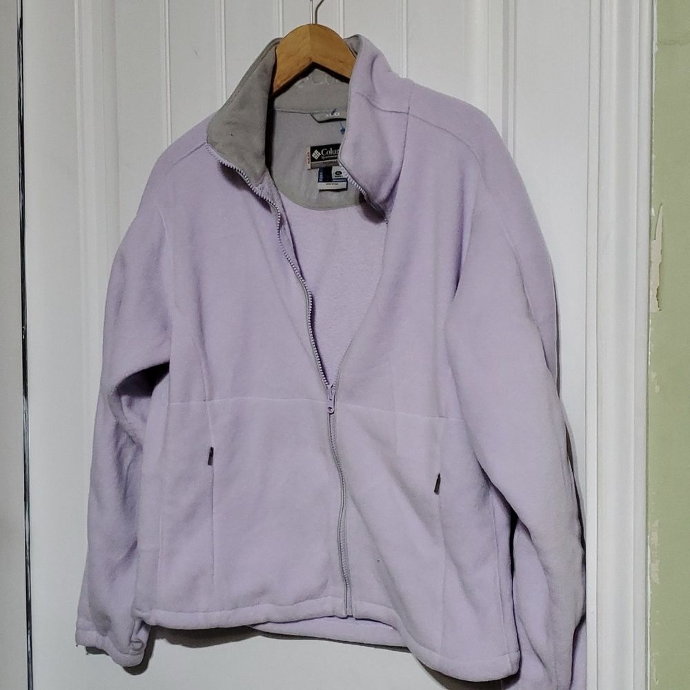 Women’s Columbia Benton Springs Fleece Jacket in purple Size Extra Large - Picture 2 of 8